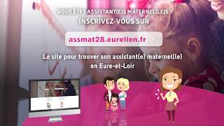 Assmat28eurelienfr le site pour trouver son assistante maternelle en EureetLoir [upl. by Drawoh537]