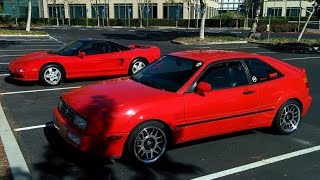 1993 Volkswagen Corrado SLC VR6  POV test drive [upl. by Yerrok952]