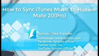 How to Transfer iTunes Music to Huawei Mate 20 Pro [upl. by Almira]