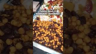 Russian salad and Channa Chaat on Marriage Ceremony  Yummy Creamy Salad  youtubeshorts [upl. by Corina993]