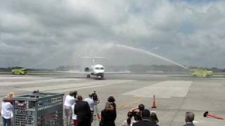 Saluting AirTrans First Knoxville Flight [upl. by Annoyk]