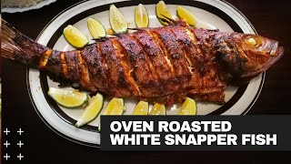 Best Oven Baked Red Snapper Fish Recipe  cookingwithnimoh [upl. by Einnol]