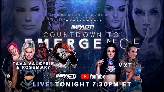 REPLAY  Countdown to EMERGENCE  IMPACT KNOCKOUT TAG TITLE MATCH [upl. by Seka]