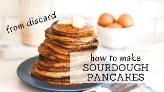 Sourdough Pancakes from Discard Starter  SUPER EASY FLUFFY RECIPE  Bumblebee Apothecary [upl. by Ennylyak]