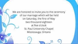 Wedding Invitation Wording Etiquette  Examples [upl. by Tips]