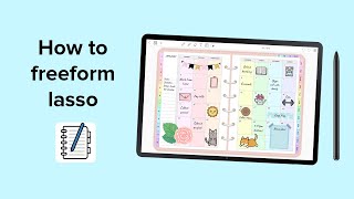 How to freeform lasso  Penly app tutorial [upl. by Anaed]