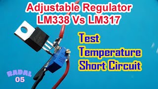 Cara Membuat Adjustable Regulator LM338 Vs LM317 tes lm 317 full [upl. by Akinoj]