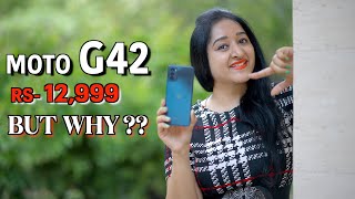 MOTOROLA G42  Unboxing amp Quick Review in HINDI  Indian Retail Unit [upl. by Yetak]