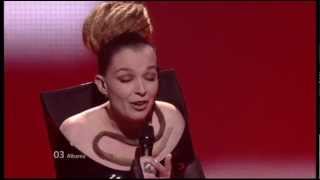 Eurovision 2012 Final 03 Albania Rona Nishliu Suus 169 HQ [upl. by Adlesirc]