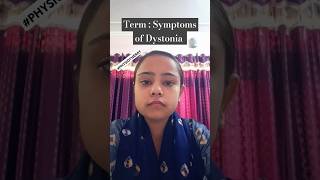 Dystonia l Symptoms l Movement l Disorder ll Harshika Gupta harshikagupta2059 [upl. by Elorak]