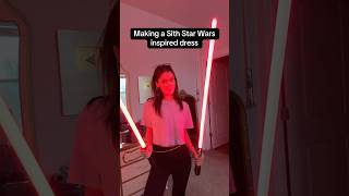 Making a Sith Inspired Star Wars dress starwars starwarscosplay [upl. by Acinoj520]