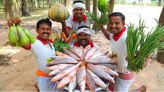 Sea special big size vola fish curry cooking for village people  vola vetki fish curry recipe [upl. by Melloney]