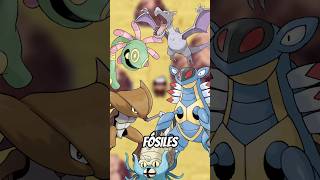 LOS TIPOS ORIGINALES DE LOS POKEMON FÓSIL shorts [upl. by Ytrebil]