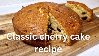 Easy Cherry Cake Recipe [upl. by Annasoh]