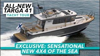 EXCLUSIVE Sensational new 4x4 of sea  Allnew Targa 41 tour  Motor Boat amp Yachting [upl. by Eppesuig]