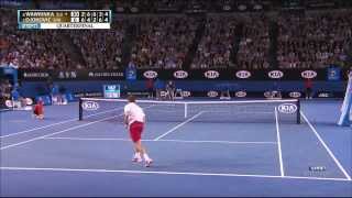 Stanislas Wawrinka vs Djokovic Aus Open 2014 1280 x 720 [upl. by Crotty801]