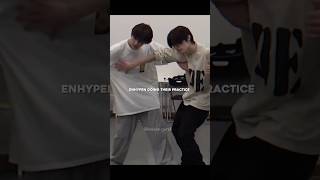 sunghoon getting frisky with jungwon during practice sungwon sunghoon jungwon enhypen [upl. by Sharl]