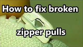 How to fix a zipper pull [upl. by Enialem737]