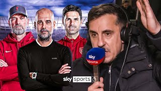 Between Arsenal and City’ 👀 Gary Nevilles Premier League title prediction [upl. by Garbe]