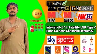 Intelsat 17 Satellite LNB Type C Band KU band Channels FrequencyIntelsat 17 Channels list Freque [upl. by Anirbac]