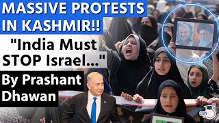 MASSIVE PROTESTS IN KASHMIR OVER HEZBOLLAH  Demand for India to stop Israel  By Prashant Dhawan [upl. by Yelloh779]