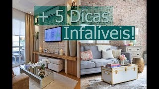 Como Decorar Salas Pequenas 2  Por Maryane Nunes [upl. by Ajit174]