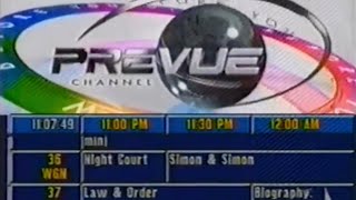 1996  3 Hours and 48 Minutes of the Prevue Channel Continental Cablevision Oak Park Michigan [upl. by Desirea]