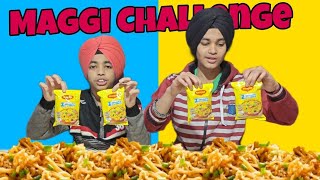 Three Different Maggi Unique Challenge  First Maggi Challenge Video of 2024 [upl. by Chelton]