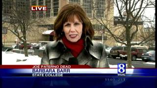 News 8 Reports From Penn State On Death Of Joe Paterno [upl. by Inal]