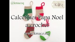 Tutorial Crochet Calcetín media o bota de Papa Noel How to Crochet a Christmas Stocking [upl. by Cormac]