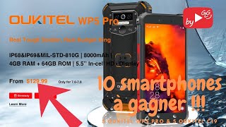 Lancement du Oukitel WP5 pro 55quot IP68 ip69 8000mAh à prix Choc et 5 smartphones à gagner [upl. by Bab]