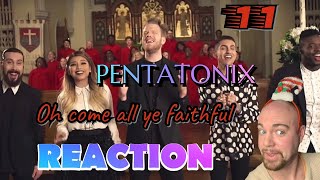 PENTATONIX  O come all ye faithful OFFICIAL VIDEO  REACTION [upl. by Wiseman]