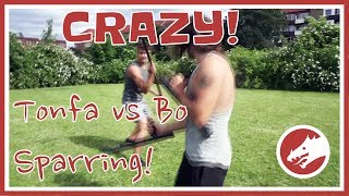 Real Tonfa vs Bo fight [upl. by Aneles]