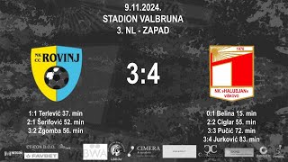 ROVINJ vs HALUBJAN 34 12 kolo 3 NL  Zapad 2425 [upl. by Matless]