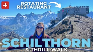 SCHILTHORN SWITZERLAND Complete Guide  Birg Thrill Walk amp Piz Gloria  Near Interlaken Switzerland [upl. by Everick871]