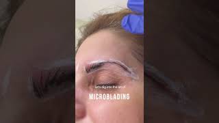 microblading of eyebrows [upl. by Iuqcaj]