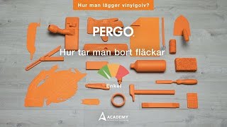 Hur tar man bort fläckar från ett vinylgolv  Pergotutorial [upl. by Enilegna311]