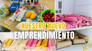 NUESTRO NUEVO EMPRENDIMIENTO💯GANA DINERO DESDE TU CASA🏡cómo hacer hielitos para vender con poco💵 [upl. by Daye443]