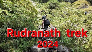 Rudranath trek 2024 from jungle forest Vishal choudhary most difficult trek in panj kedar [upl. by Orford]