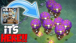 ALL DROP SHIPS RAID  clash of clans  New troop update [upl. by Clementis]