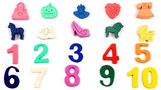 Play Doh Numbers Learn 1 to 10 for Kids [upl. by Aivatnuhs87]