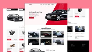 Create a Responsive Car Sale Website Design Using HTML CSS And JavaScript [upl. by Sheela]