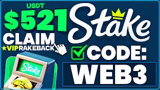 STAKE PROMO CODE  WEB3 for FREE VIP BENEFITS [upl. by Nema]