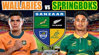 WALLABIES vs SPRINGBOKS 2024 Rugby Championship Live Commentary [upl. by Yekcor]