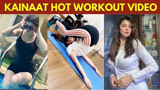 Kainaat Arora hot Workout Video [upl. by Iharas]