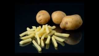 FOODLOGISTIK  french fries cutting potatoe strips [upl. by Novelc]