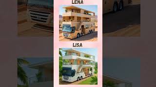 chose Lisa or lena Amazing Moveable houses💗 lisa lena [upl. by Reitrac172]