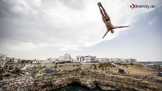 CLIFF DIVING in Polignano [upl. by Oidualc]