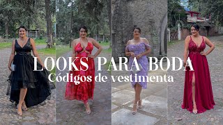 ¿Cómo vestir para una BODA GUÍA COMPLETA Códigos de vestimenta OUTFITS y ejemplos ft JJs House [upl. by Llirpa344]