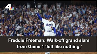 Freddie Freeman on gamewinning grand slam [upl. by Coyle]